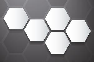 abstract bee hive hexagon and space background  vector