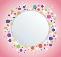 Abstract colorful round circle background vector