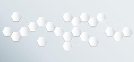 abstract hexagon bee hive background vector