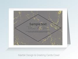 Marble greeting cards and cover background. vector