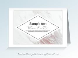 Marble greeting cards and cover background. vector