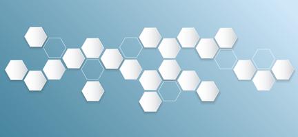 abstract hexagon bee hive background vector