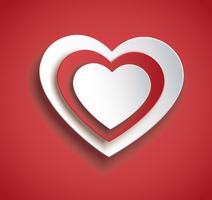 heart in heart shape icon. Valentines day background vector