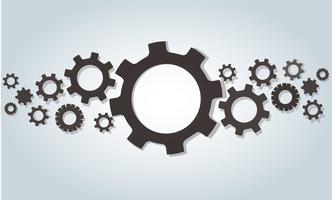 Gears wheel and space background vector