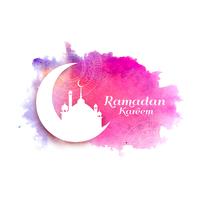Resumen Ramadán Kareem fondo islámico vector