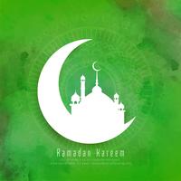 Abstract ramadan Kareem Islamic background vector