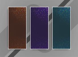 Conjunto de banners moderno colorido abstracto vector