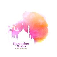 Abstract ramadan Kareem Islamic background vector