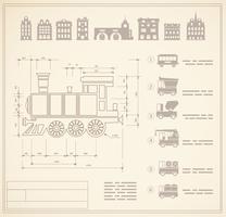 locomotive engineers vector