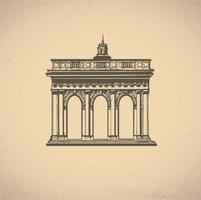 old building vector