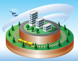 Isometric City View vector