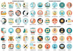 Business icons set for business vector