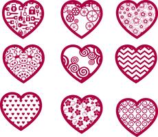 Iconos de San Valentín vector