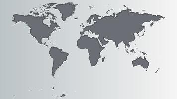 World Map Grey vector