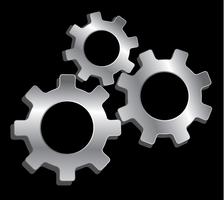 gear engineering symbol vector 