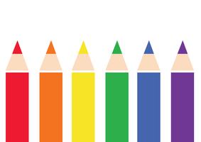 colorful color pencil background vector