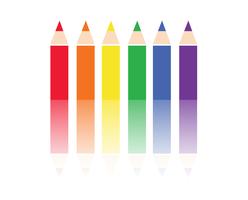 colorful color pencil background vector