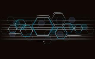the shape of hexagon concept design abstract technology background  vector