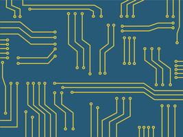 Microchip línea tecnología símbolo Resumen antecedentes vector