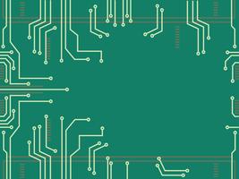 Microchip línea tecnología símbolo Resumen antecedentes vector