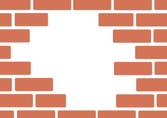 Wall of bricks and space background art vector