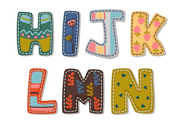 Beautiful print on bold font alphabets for kids part 2