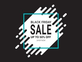 Black friday sale banner layout design template, Flat style vector illustration artwork.