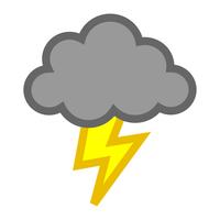 Lightning bolt icon vector