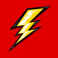 Lightning bolt icon vector