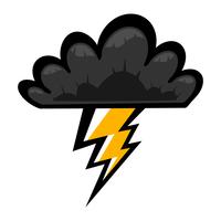 Lightning bolt icon vector