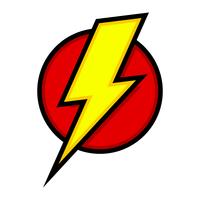 Lightning bolt icon vector