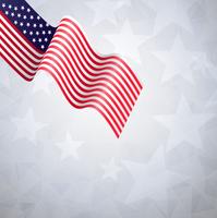 Flag American banners template lowpoly vector design 