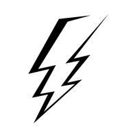 Lightning bolt icon vector