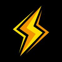 Lightning bolt icon vector