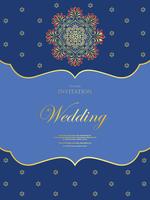 Indian Wedding Invitation Card Templates With Ganesha Gold Patterned And Crystals On Paper Color Background Stock Illustration Download Image Now Istock