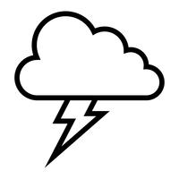 Lightning bolt icon vector