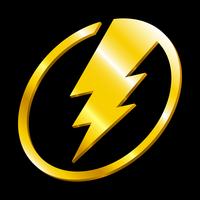 Lightning bolt icon vector