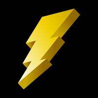 Lightning bolt icon vector