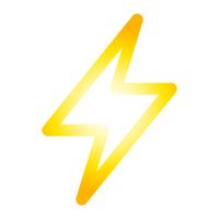 Lightning bolt icon vector