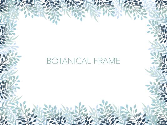 Botanical background/frame with text space.