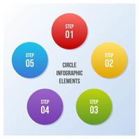 Gráfico circular, infografía circular o diagrama circular. vector