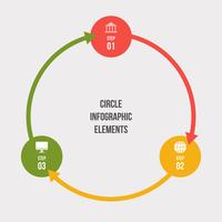 Gráfico circular, infografía circular o diagrama circular. vector