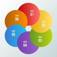 Gráfico circular, infografía circular o diagrama circular. vector