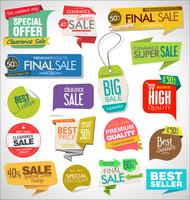 Modern badges stickers and labels collection vector