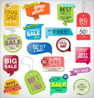 Modern badges stickers and labels collection vector