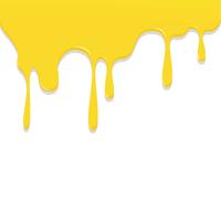 Paint Yellow color dripping, Color Droping Background vector illustration
