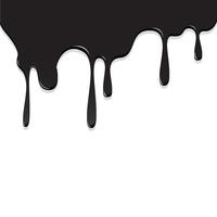 Paint Black color dripping, Color Droping Background vector illustration