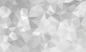 Fondo gris abstracto, formas de triángulos texturizados de baja poli en un patrón aleatorio, fondo lowpoly moderno vector