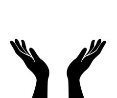 hands icon vector