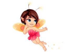 Little flower fairy 2 vector